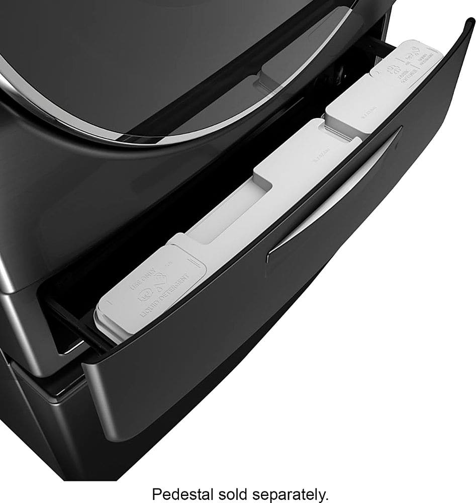 Alt View 14. Whirlpool - 7.4 Cu. Ft. 37-Cycle Gas Dryer with Steam - Black Shadow.