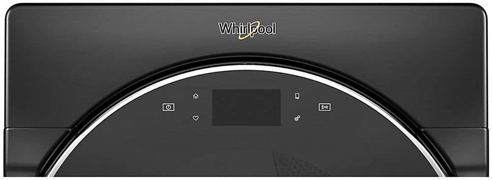 Alt View 1. Whirlpool - 7.4 Cu. Ft. 37-Cycle Gas Dryer with Steam - Black Shadow.
