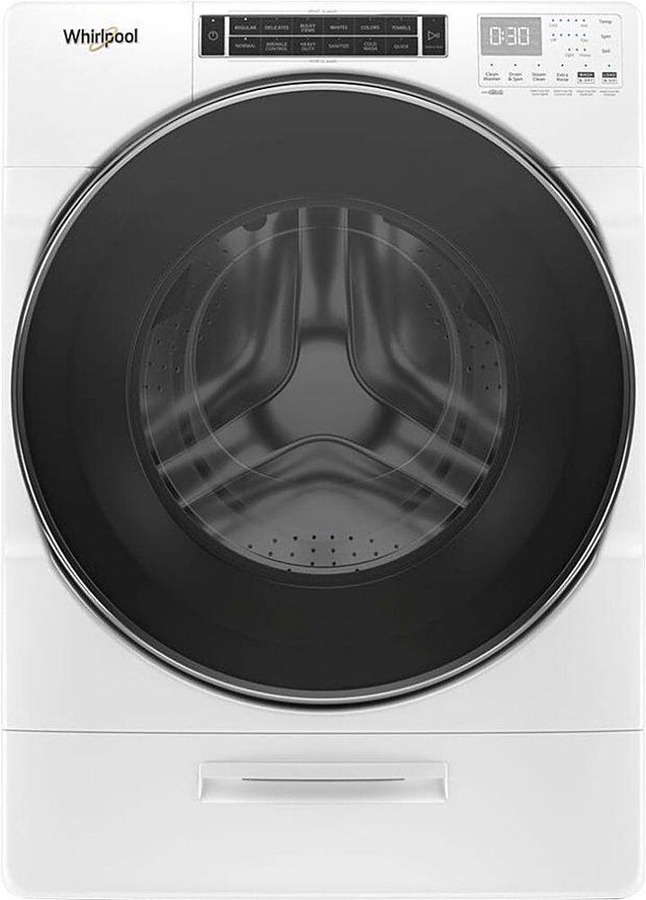 Whirlpool - 5.0 Cu. Ft. High Efficiency Stackable Front Load Washer with Steam and FanFresh - White