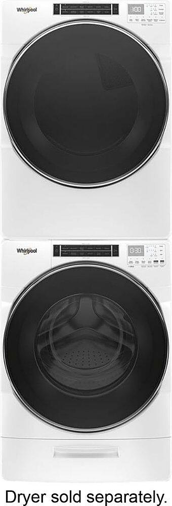 Alt View 14. Whirlpool - 5.0 Cu. Ft. High Efficiency Stackable Front Load Washer with Steam and FanFresh - White.