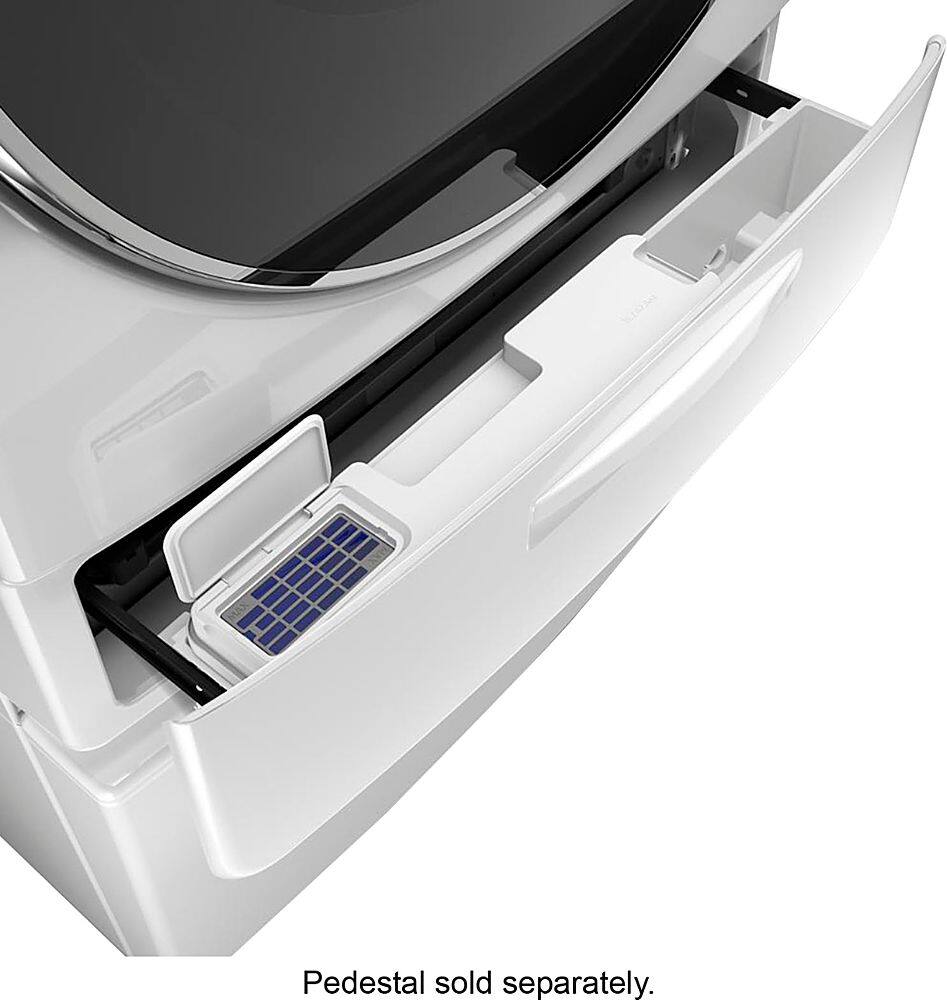 Alt View 15. Whirlpool - 5.0 Cu. Ft. High Efficiency Stackable Front Load Washer with Steam and FanFresh - White.