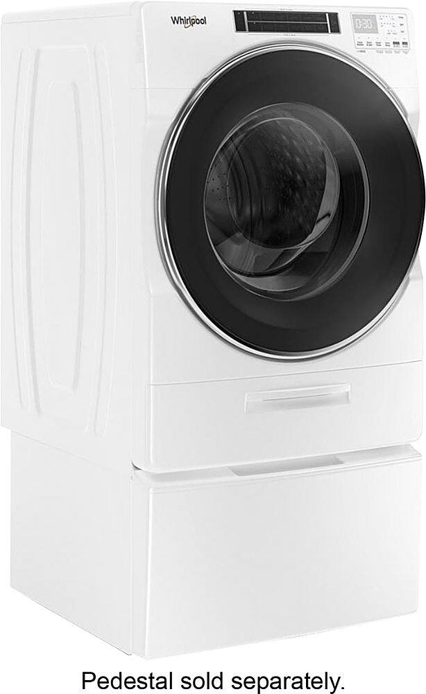 Alt View 1. Whirlpool - 5.0 Cu. Ft. High Efficiency Stackable Front Load Washer with Steam and FanFresh - White.