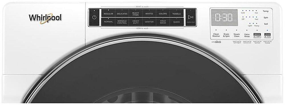 Alt View 2. Whirlpool - 5.0 Cu. Ft. High Efficiency Stackable Front Load Washer with Steam and FanFresh - White.