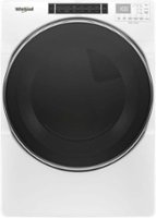 Whirlpool - 7.4 Cu. Ft. Stackable Electric Dryer with Steam and Intuitive Controls - White - Front_Zoom