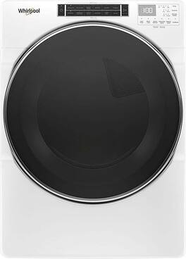 Whirlpool - 7.4 Cu. Ft. Stackable Electric Dryer with Steam and Intuitive Controls - White