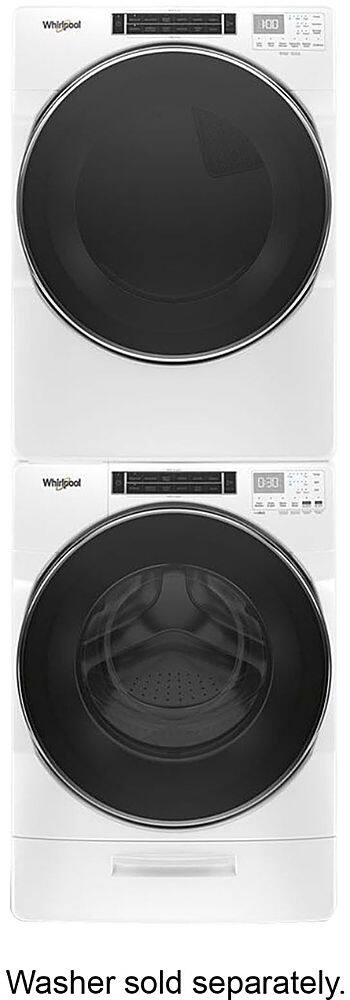Alt View 13. Whirlpool - 7.4 Cu. Ft. Stackable Electric Dryer with Steam and Intuitive Controls - White.