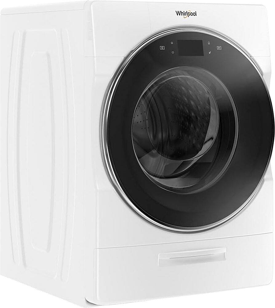 Angle. Whirlpool - 5.0 Cu. Ft. High Efficiency Stackable Front Load Washer with Steam and FanFresh - White.