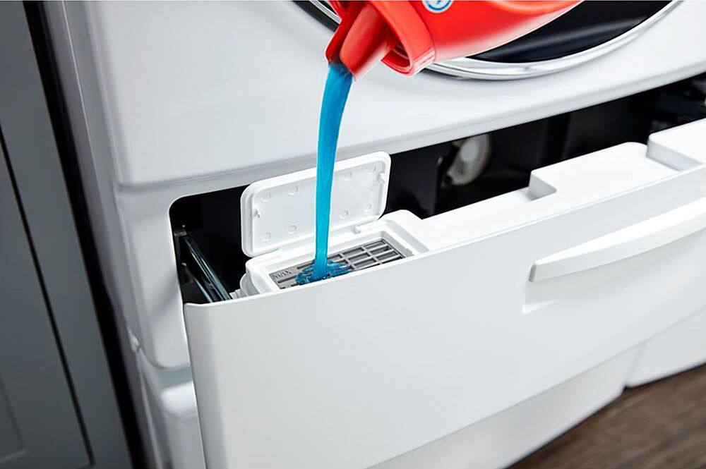 Alt View 16. Whirlpool - 5.0 Cu. Ft. High Efficiency Stackable Front Load Washer with Steam and FanFresh - White.