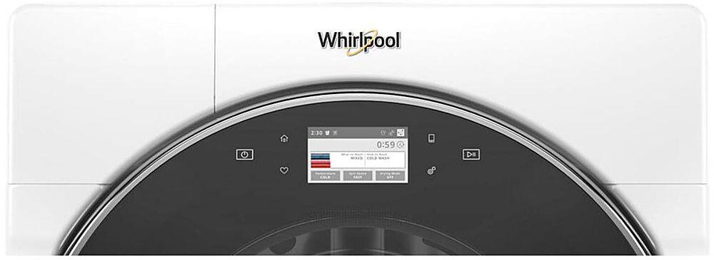 Alt View 2. Whirlpool - 5.0 Cu. Ft. High Efficiency Stackable Front Load Washer with Steam and FanFresh - White.