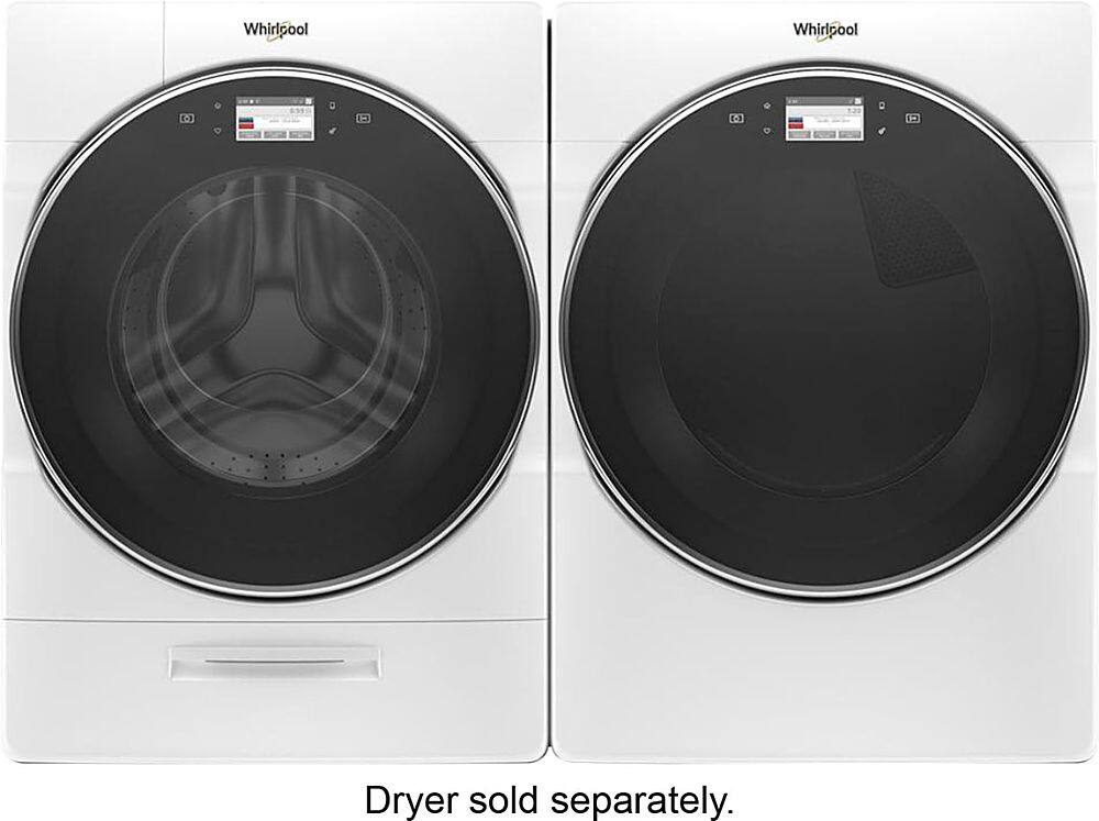 Alt View 6. Whirlpool - 5.0 Cu. Ft. High Efficiency Stackable Front Load Washer with Steam and FanFresh - White.