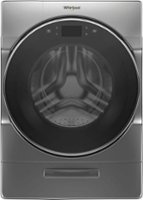 Whirlpool - 5.0 Cu. Ft. High Efficiency Front Load Washer with Steam and Load & Go XL Dispenser - Chrome Shadow - Front_Zoom
