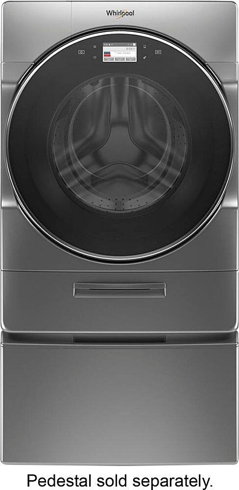 Alt View 16. Whirlpool - 5.0 Cu. Ft. High Efficiency Front Load Washer with Steam and Load & Go XL Dispenser - Chrome Shadow.