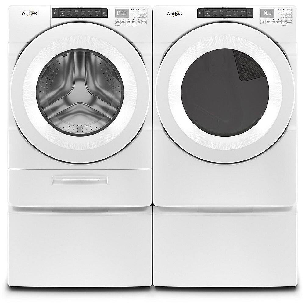 Alt View 17. Whirlpool - 7.4 Cu. Ft. Stackable Gas Dryer with Wrinkle Shield Option - White.