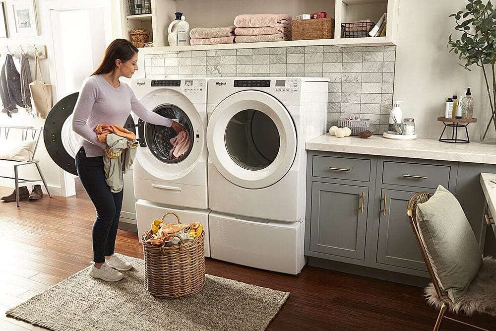 Alt View 20. Whirlpool - 7.4 Cu. Ft. Stackable Gas Dryer with Wrinkle Shield Option - White.