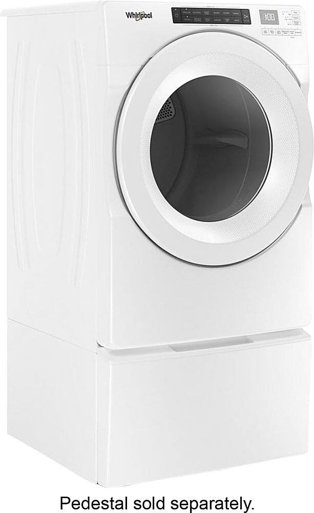 Alt View 6. Whirlpool - 7.4 Cu. Ft. Stackable Gas Dryer with Wrinkle Shield Option - White.