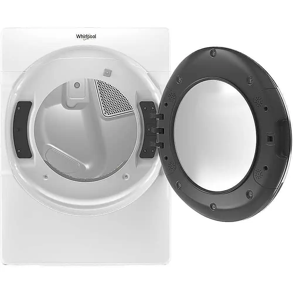 Alt View 11. Whirlpool - 7.4 Cu. Ft. 36-Cycle Electric Dryer with Steam - White.