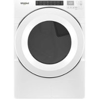 Whirlpool - 7.4 Cu. Ft. Stackable  Electric Dryer with  Wrinkle Shield Option - White - Front_Zoom