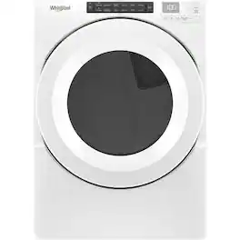 Whirlpool - 7.4 Cu. Ft. Stackable Electric Dryer with Wrinkle Shield Option - White