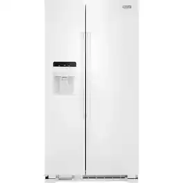 Maytag - 24.5 Cu. Ft. Side-by-Side Refrigerator - White