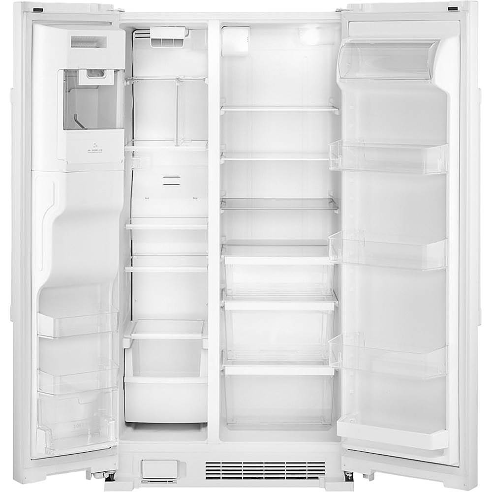 Alt View 2. Maytag - 24.5 Cu. Ft. Side-by-Side Refrigerator - White.