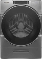 Whirlpool - 4.3 Cu. Ft. High Efficiency Stackable Front Load Washer with Load & Go XL Dispenser - Gray - Front_Zoom