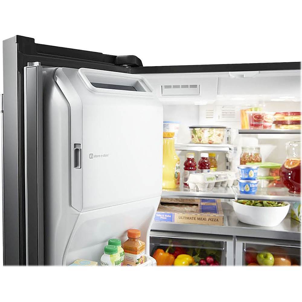 Alt View 12. Maytag - 27 cu. ft. French Door Refrigerator with PowerCold Feature - Stainless steel.