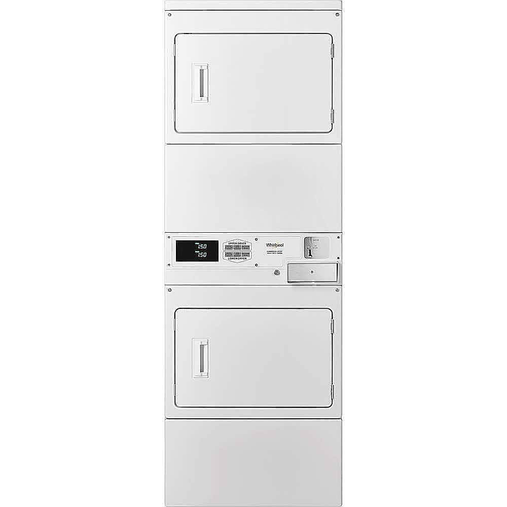 Whirlpool - 7.4 Cu. Ft. Electric Dryer with Space Saving Design - White - Front_Zoom