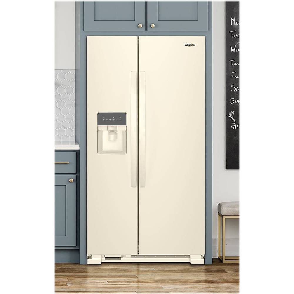 Alt View 12. Whirlpool - 24.6 Cu. Ft. Side-by-Side Refrigerator - Biscuit.