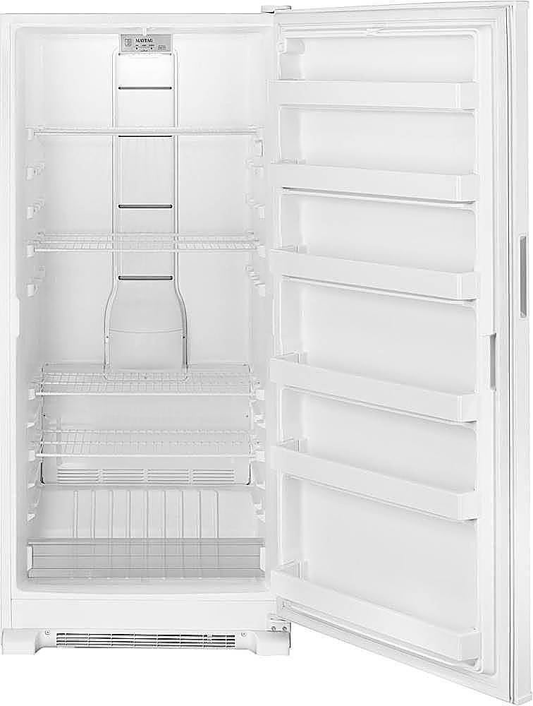 Alt View 2. Maytag - 17.7 Cu. Ft. Frost-Free Upright Freezer - White.