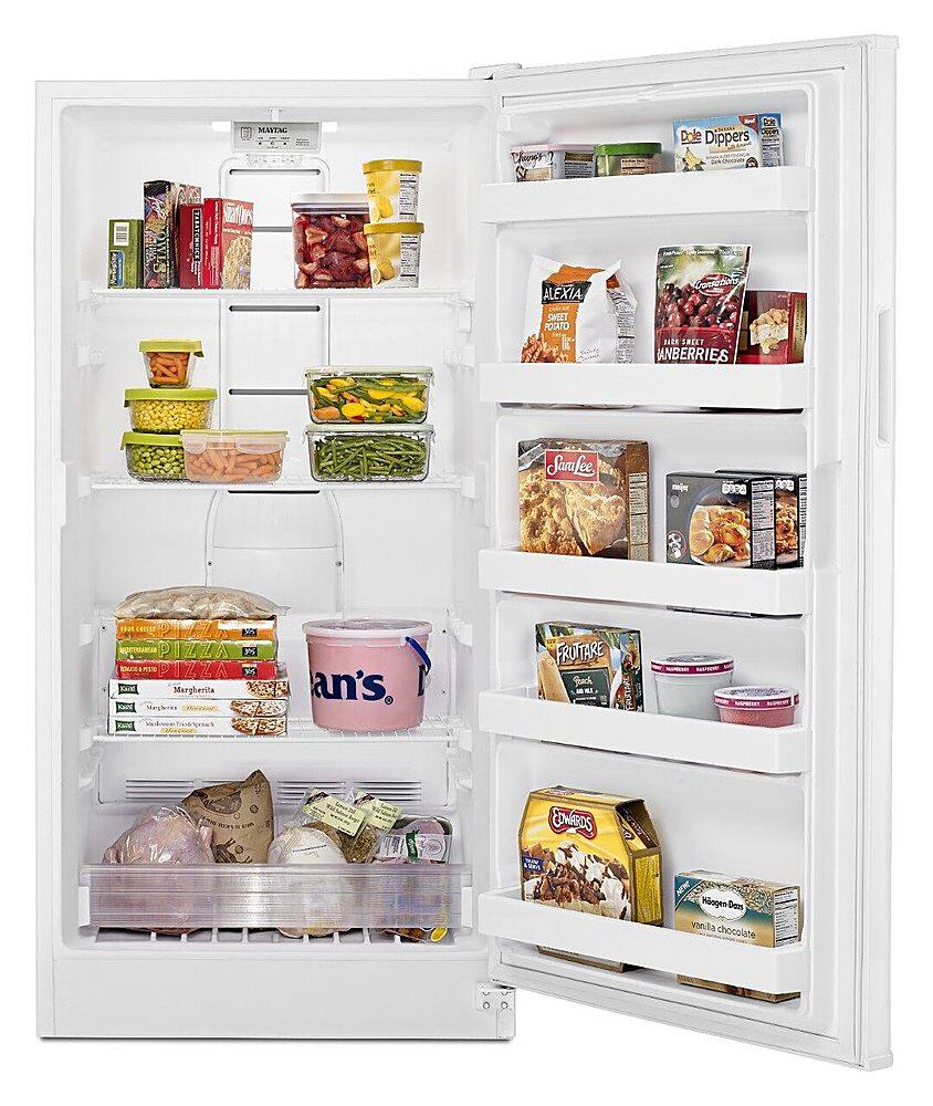 Alt View 2. Maytag - 15.7 Cu. Ft. Frost-Free Upright Freezer.
