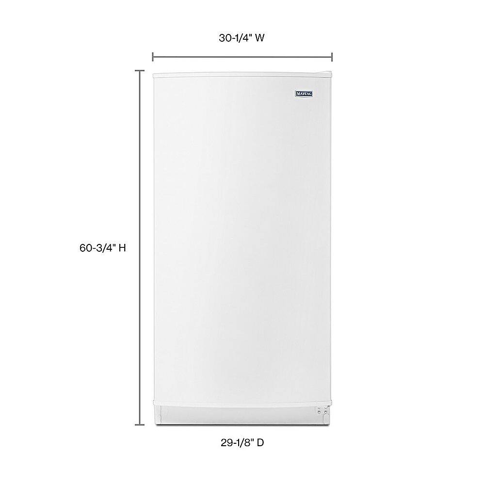 Alt View 3. Maytag - 15.7 Cu. Ft. Frost-Free Upright Freezer.