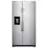 Front. Whirlpool - 24.6 Cu. Ft. Side-by-Side Refrigerator - Monochromatic Stainless Steel.