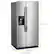 Alt View 1. Whirlpool - 24.6 Cu. Ft. Side-by-Side Refrigerator - Monochromatic Stainless Steel.