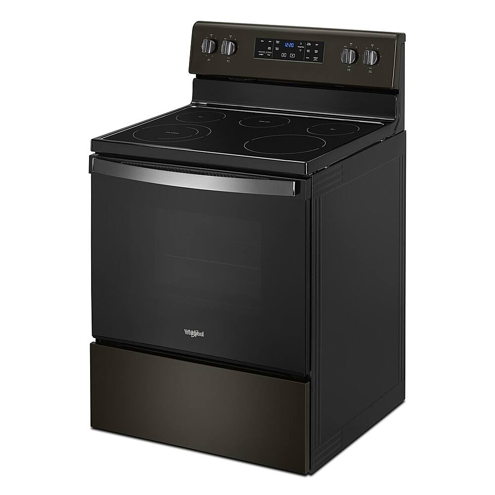 Alt View 12. Whirlpool - 5.3 Cu. Ft. Freestanding Electric Range with Self-Cleaning and Frozen Bake™ - Black Stainless Steel with Printshield Finish.