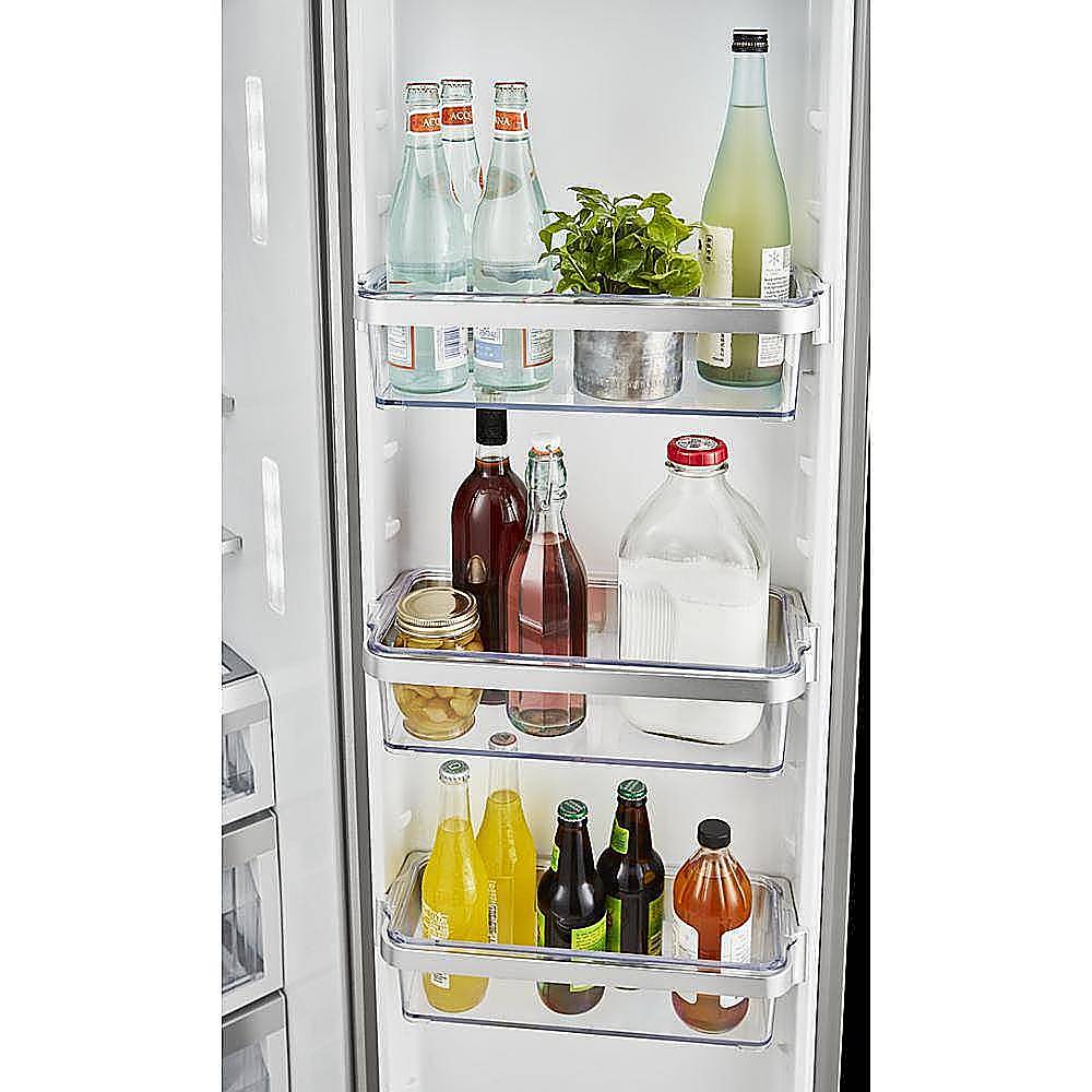 Alt View 17. KitchenAid - 19.8 Cu. Ft. Side-by-Side Counter-Depth Refrigerator - Stainless steel.