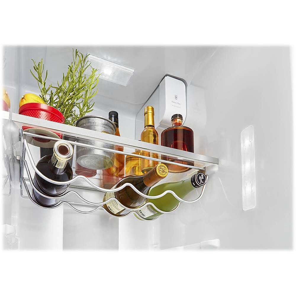 Alt View 13. KitchenAid - 22.6 Cu. Ft. Side-by-Side Counter-Depth Refrigerator - Black Stainless Steel With PrintShield Finish.