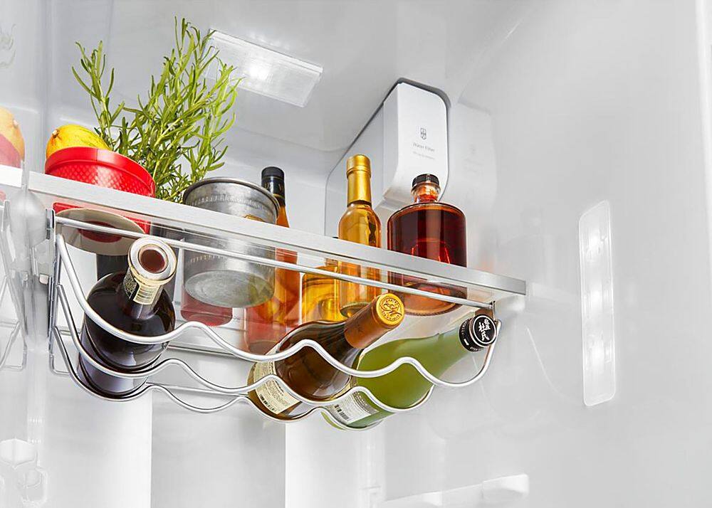 Alt View 11. KitchenAid - 22.6 Cu. Ft. Side-by-Side Counter-Depth Refrigerator - Stainless Steel With PrintShield Finish.