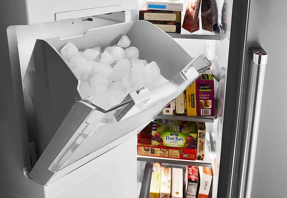 Alt View 11. KitchenAid - 24.8 Cu. Ft. Side-by-Side Refrigerator - Stainless Steel With PrintShield Finish.