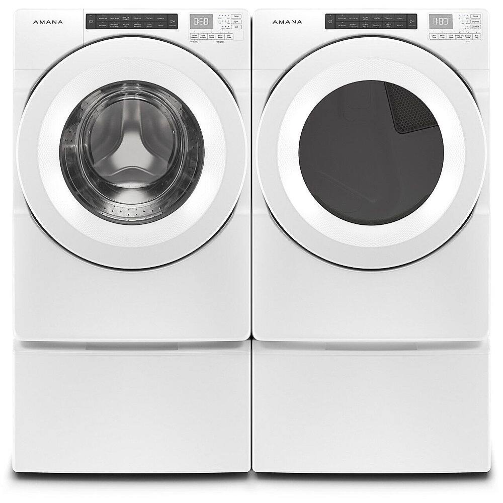 Alt View 17. Amana - 4.3 Cu. Ft. High Efficiency Stackable Front Load Washer with 14 Cycle Options - White.