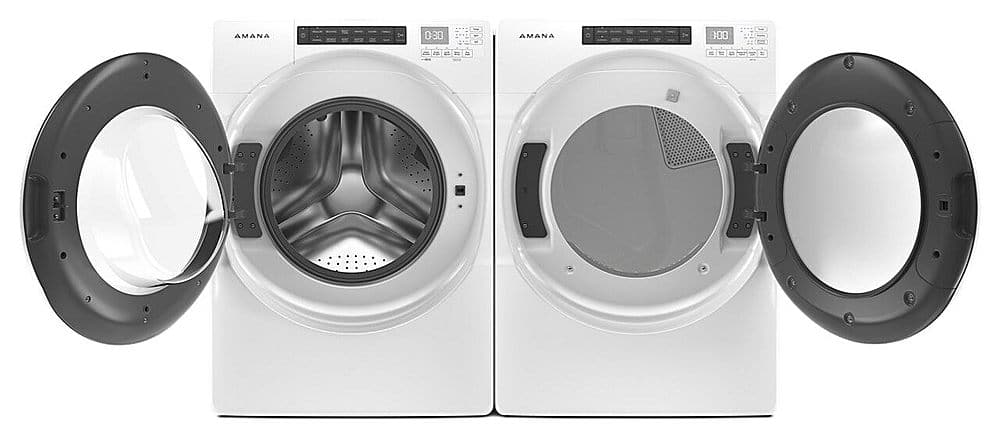 Alt View 19. Amana - 4.3 Cu. Ft. High Efficiency Stackable Front Load Washer with 14 Cycle Options - White.