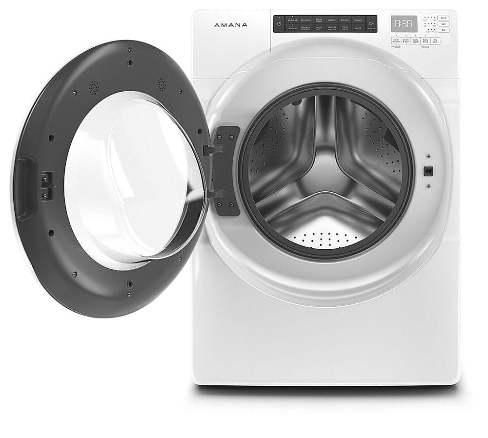 Alt View 1. Amana - 4.3 Cu. Ft. High Efficiency Stackable Front Load Washer with 14 Cycle Options - White.