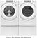 Alt View 24. Amana - 7.4 Cu. Ft. Stackable Electric Dryer with Sensor Drying - White.