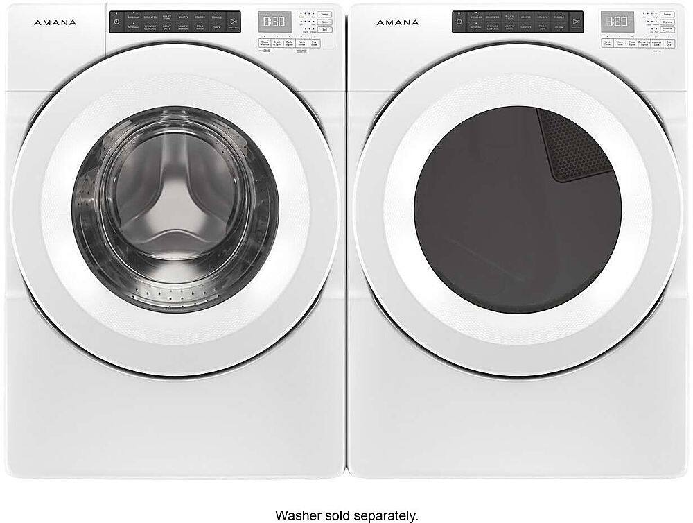 Alt View 11. Amana - 7.4 Cu. Ft. Stackable Gas Dryer with Sensor Drying - White.