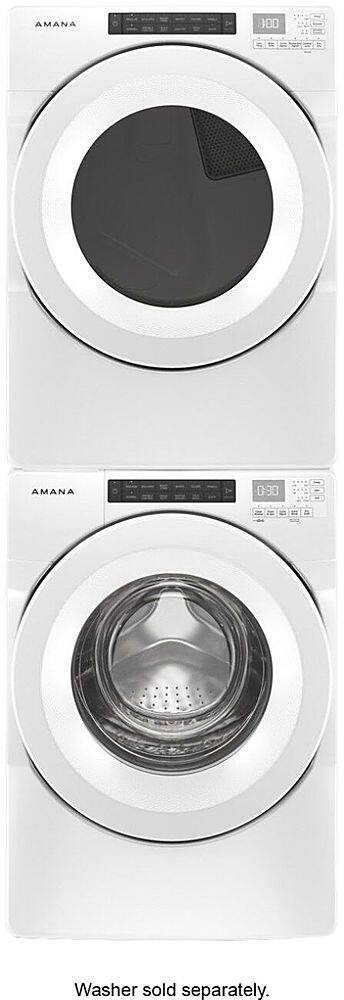 Alt View 13. Amana - 7.4 Cu. Ft. Stackable Gas Dryer with Sensor Drying - White.