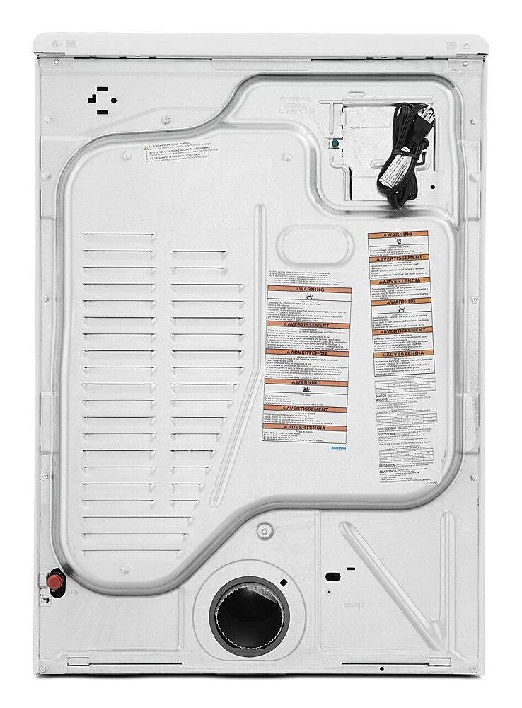 Alt View 22. Amana - 7.4 Cu. Ft. Stackable Gas Dryer with Sensor Drying - White.