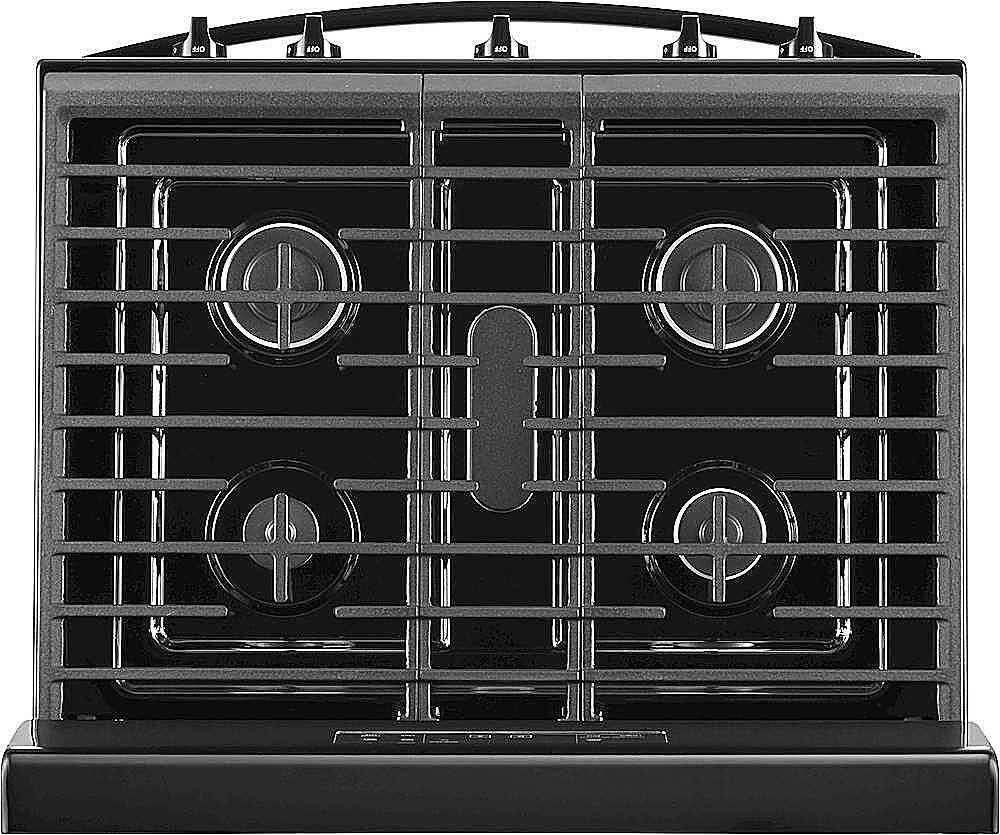 Alt View 12. Whirlpool - 5.0 Cu. Ft. Freestanding Gas Range with Self-Cleaning and SpeedHeat Burner - Black.