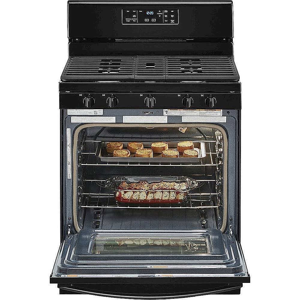 Alt View 15. Whirlpool - 5.0 Cu. Ft. Freestanding Gas Range with Self-Cleaning and SpeedHeat Burner - Black.