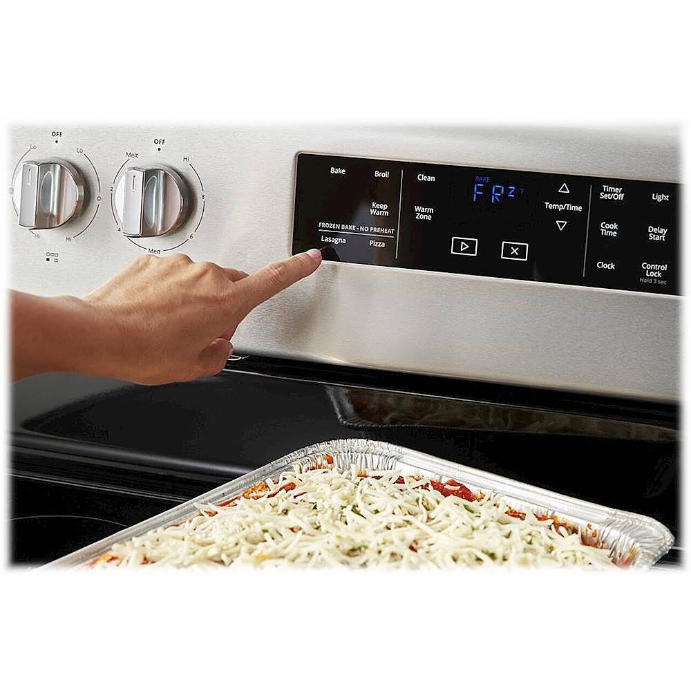 Alt View 17. Whirlpool - 5.3 Cu. Ft. Freestanding Electric Range with Self-Cleaning and Frozen Bake - Fingerprint Resistant Stainless Steel.