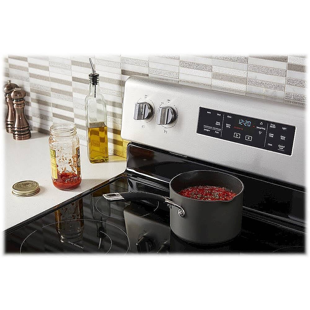 Alt View 18. Whirlpool - 5.3 Cu. Ft. Freestanding Electric Range with Self-Cleaning and Frozen Bake - Fingerprint Resistant Stainless Steel.