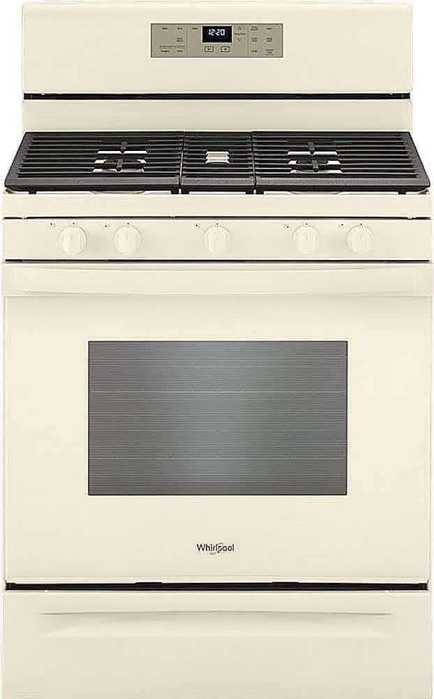 Whirlpool - 5.0 Cu. Ft. Freestanding Gas Range with Self-Cleaning and SpeedHeat Burner - Biscuit - Front_Zoom